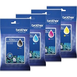 8 Pack Brother LC536XL Genuine Ink Cartridges