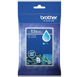 Brother LC536XXLC Cyan Extra High Yield Genuine Ink Cartridge