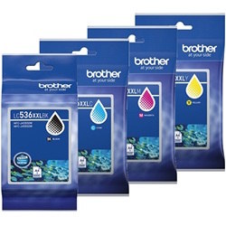 8 Pack Brother LC536XXL Genuine Ink Cartridges
