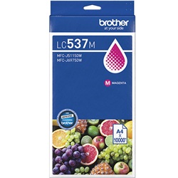 Brother LC537M Magenta Genuine Ink Cartridge