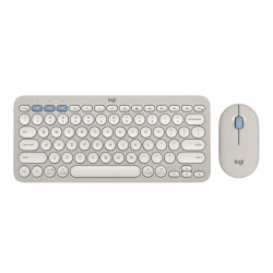 Logitech K380S Pebble 2 Combo Wireless Keyboard & Mouse - Tonal Sand