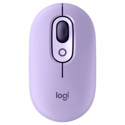 Logitech POP Wireless Mouse with Emoji Button Function - Cosmos Lavender