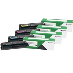 4 Pack Lexmark 20N3H Genuine Toner Cartridges
