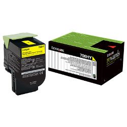 Lexmark 708H Yellow High Yield Prebate (70C8HY0) (Genuine)