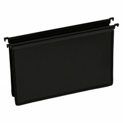 Marbig PP Suspension File Foolscap X-Capacity Black - Pack of 5