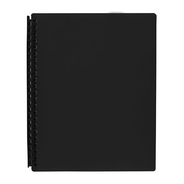 Marbig Refillable Display Book - 40 Pocket Black