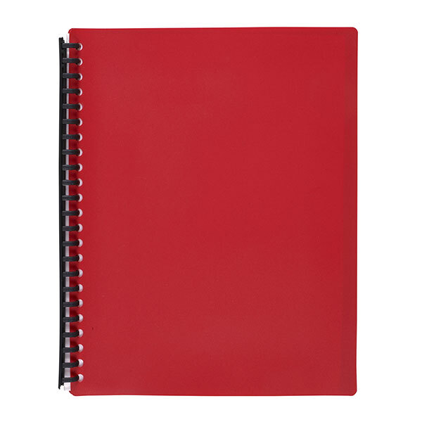 Marbig Refillable Display Book - 40 Pocket Red