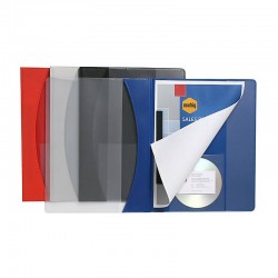 Marbig Flat Files with Insert Cover A4 Premier Red