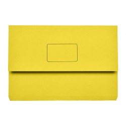 Marbig Slimpick Foolscap Document Wallet Yellow