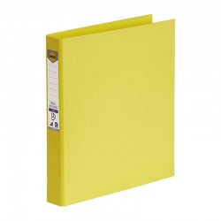 Marbig Ring Binder A4 25mm 2D Rings PE Lemon