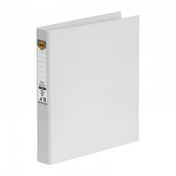 Marbig Ring Binder A4 25mm 2D Rings PE White