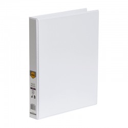Marbig Clearview Insert Binder A4 25mm 2D Rings White