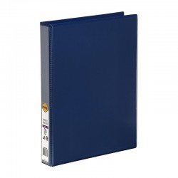 Marbig Clearview Insert Binder A4 25mm 3D Rings Blue