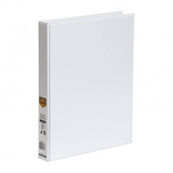 Marbig Clearview Insert Binder A4 25mm 3D Rings White