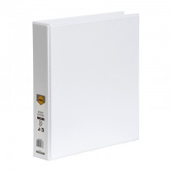 Marbig Clearview Insert Binder A4 38mm 4D Rings White