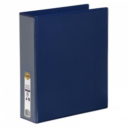 Marbig Clearview Insert Binder A4 50mm 2D Rings Blue