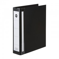 Marbig Ring Binder Deluxe A4 50mm 2D Rings PE Black