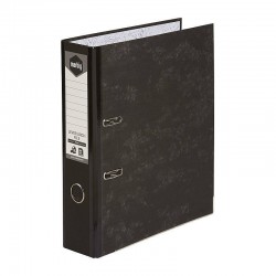 Marbig Lever Arch File A4 Reinforced Spine Black Mottle