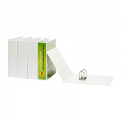 Marbig Lever Arch File A4 Clearview White