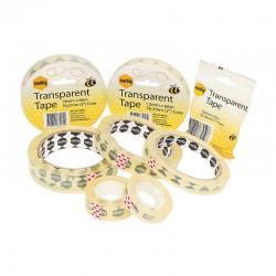 Marbig Tape Office 12mm x 66M (76.2mm Core) Transparent