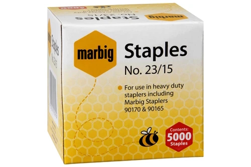 Marbig Staples 23/15mm - Box of 5000 Heavy Duty