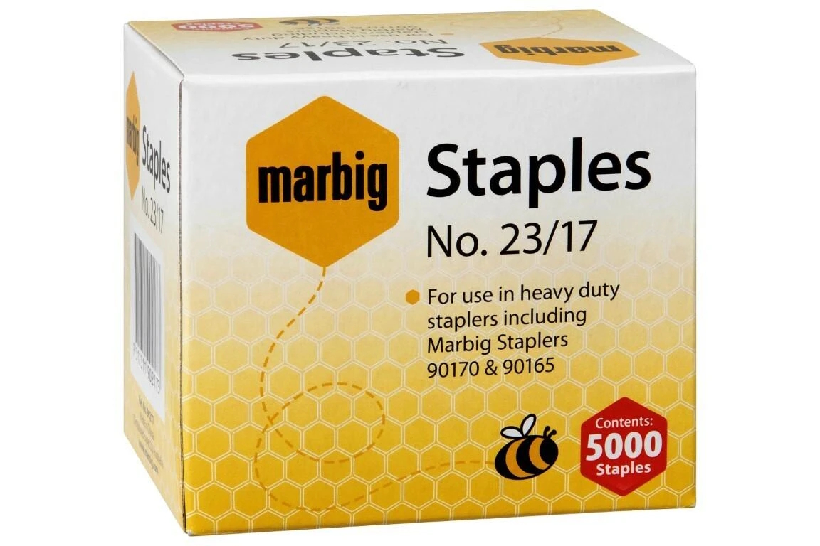 Marbig Staples 23/17mm - Box of 5000 Heavy Duty