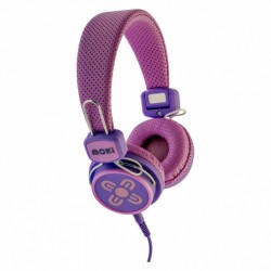 Moki Kids Safe Volume Limited Headphones - Pink & Purple