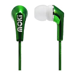 Moki Metallics Earphones - Green