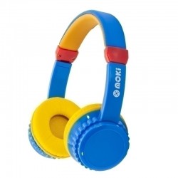 Moki PlaySafe Headphones - Blue-Yellow