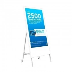 Mitsumaru 43in Mobile Indoor Digital Signage A-Frame Display - 1080p