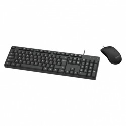Moki Wired Keyboard & Mouse Combo - Black