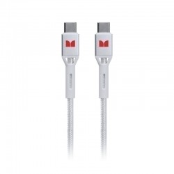 Monster USB-C to USB-C Braided Cable - White 1.2m