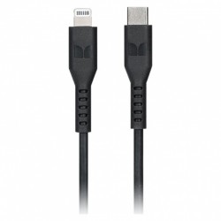 Monster Lightning to USB-C Thermo Plastic Elastometer Cable - Black 1.2m