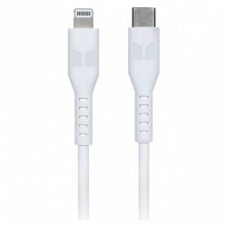 Monster Lightning to USB-C Thermo Plastic Elastometer Cable - White 1.2m
