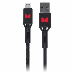 Monster Lightning to USB-A Braided Cable - Black 2m