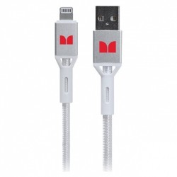 Monster Lightning to USB-A Braided Cable - White 2m