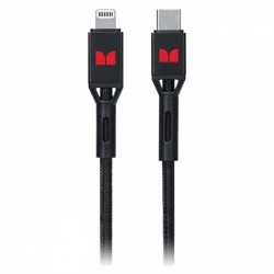 Monster Lightning to USB-C Braided Cable - Black 2m