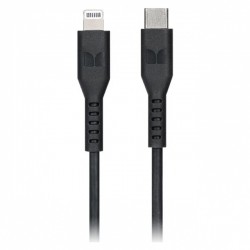 Monster Lightning to USB-C Thermo Plastic Elastometer Cable - Black 2m