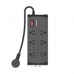 Monster 6 Socket Surge Protection Board with F-Type Connectors