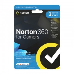 Norton 360 Protection For Gamers - 1 User 3 Device 1 Year Sub - ESD Version
