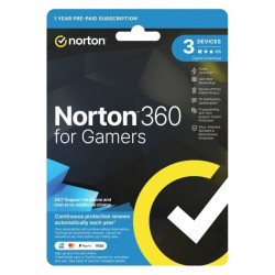 Norton 360 Protection For Gamers - 1 User 3 Device 1 Year Sub