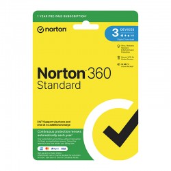 Norton 360 Standard Protection - 1 User 3 Devices 1 Year Sub - ESD Version