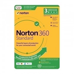 Norton 360 Standard Protection - 1 User 3 Devices 1 Year Sub