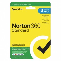 Norton 360 Standard Protection - 1 User 3 Devices 1 Year Sub