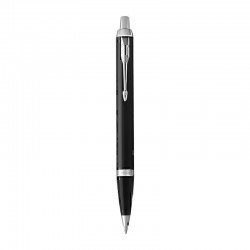 Parker IM Black Chrome Trim Ballpoint Pen Md Blue