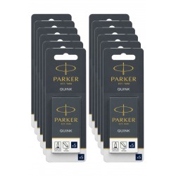 Parker Fountain Pen Refill Blue/Black - Pack of 5 - Box of 12