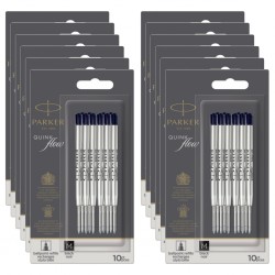 Parker Ballpoint Pen Refills - Black - Pack of 10 - Box of 12