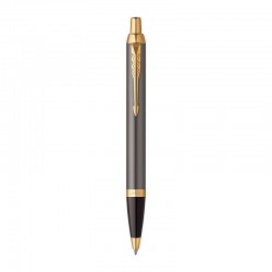 Parker IM Grey Gold Trim Ballpoint