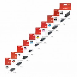 10 Pack Canon PFI-300 Genuine Ink Cartridges
