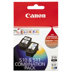 2 Pack Canon PG-510/CL-511 Genuine Value Pack